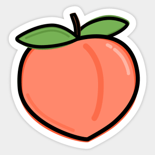 A Peach Sticker